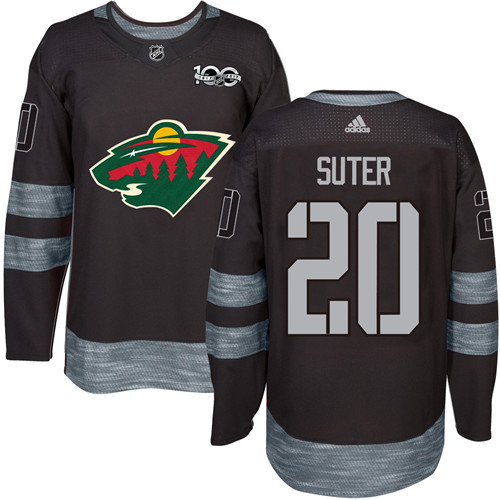 Adidas Wild #20 Ryan Suter Black 1917-100th Anniversary Stitched NHL Jersey